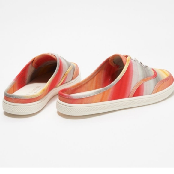 Vince Camuto Washable Canvas Mule- Celiste Sunset Stripe Size 7 - Picture 3 of 5